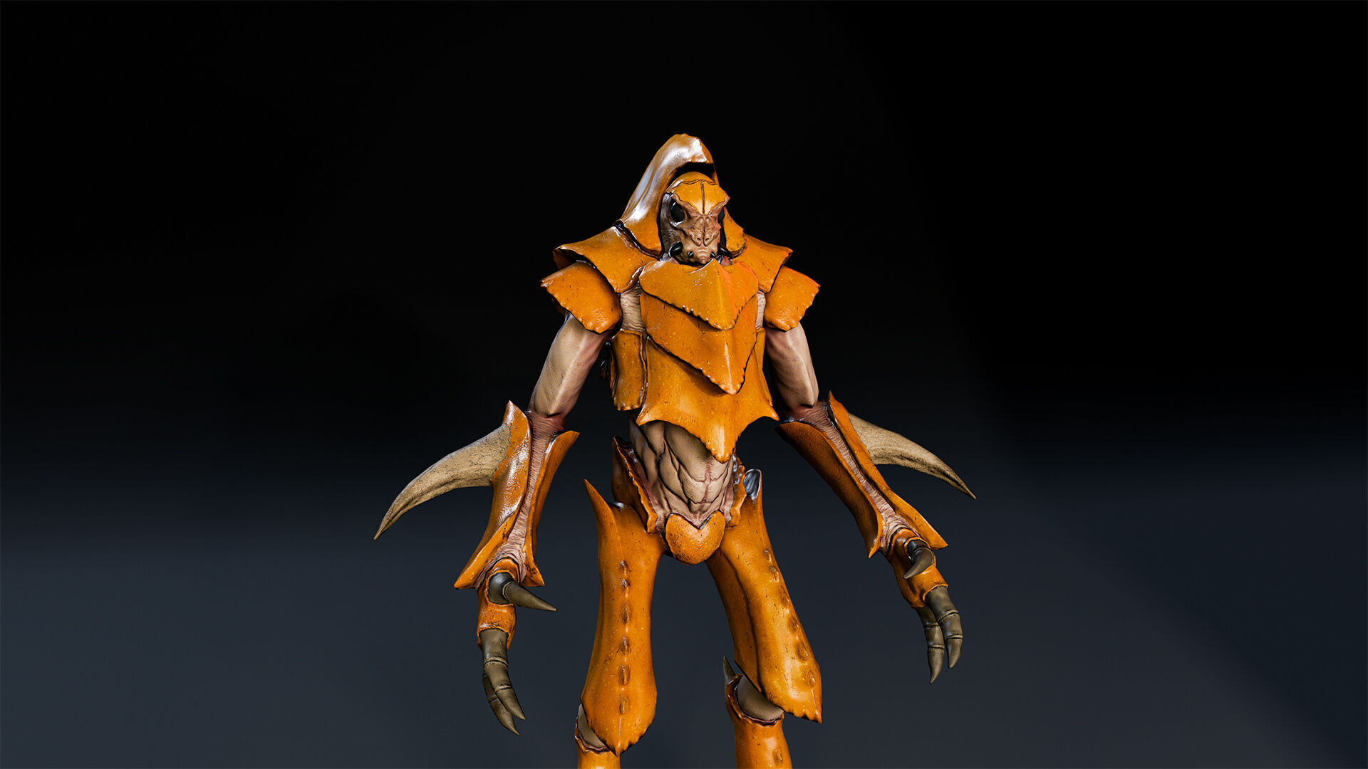 Insect creature 2 Low-poly 3D model_13