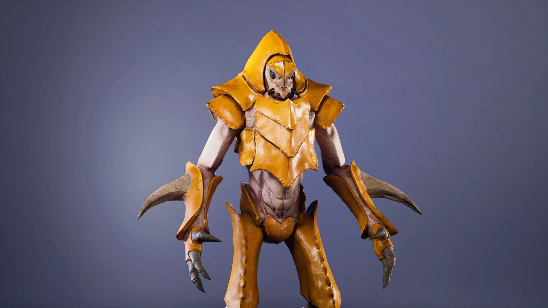 Insect creature 2 Low-poly 3D model_0