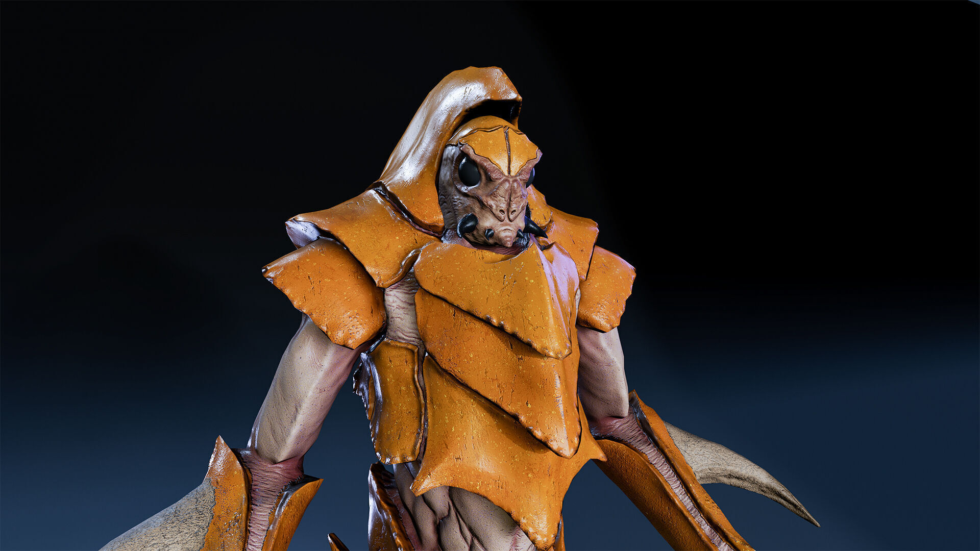 Insect creature 2 Low-poly 3D model_10