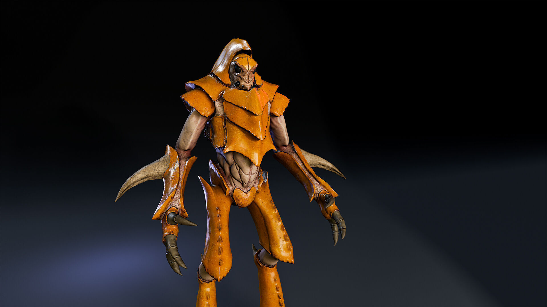 Insect creature 2 Low-poly 3D model_12
