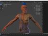 Wild Zombie - Infection Level 2 Low-poly 3D model_2