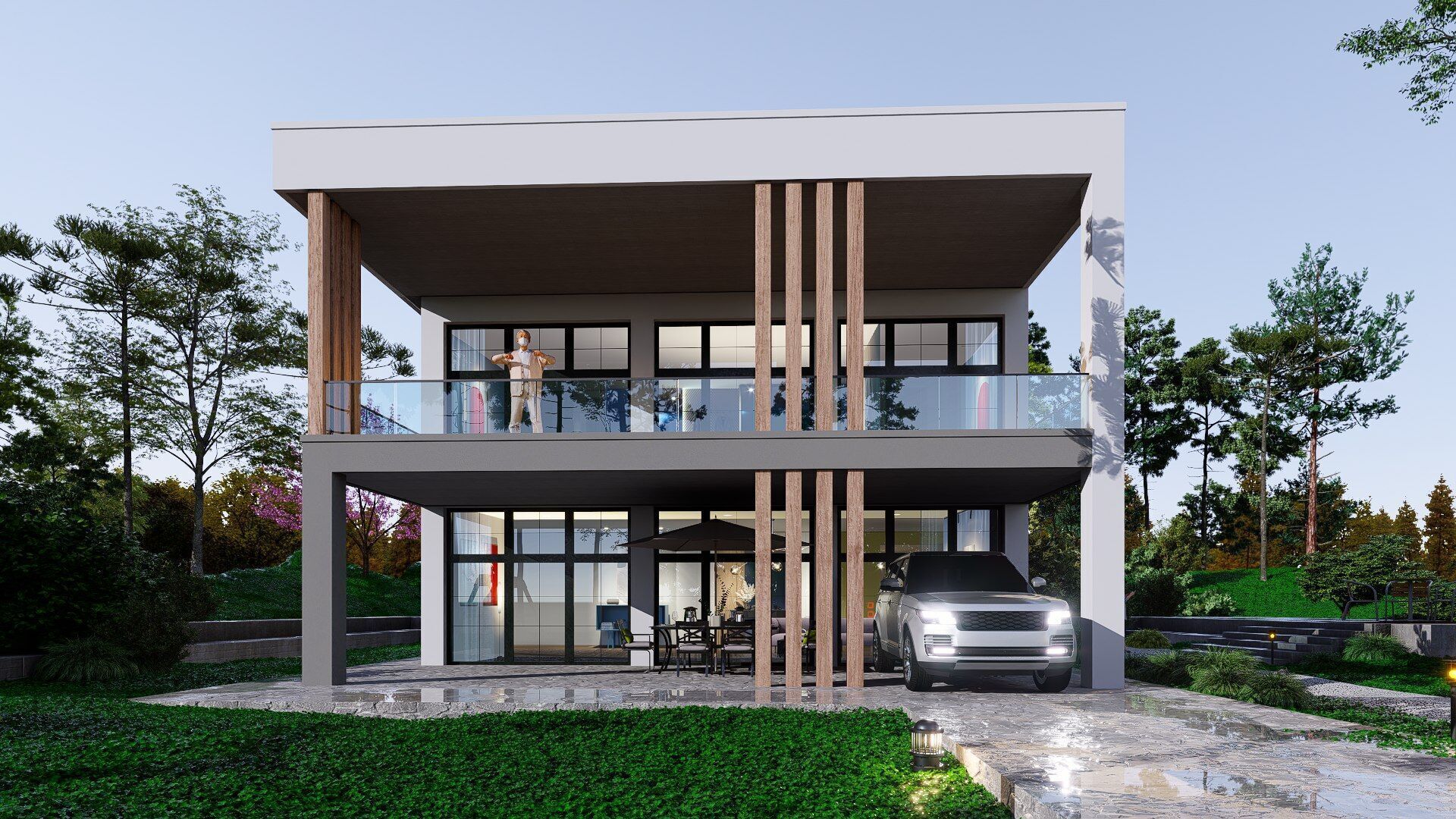 house Low-poly 3D model_1