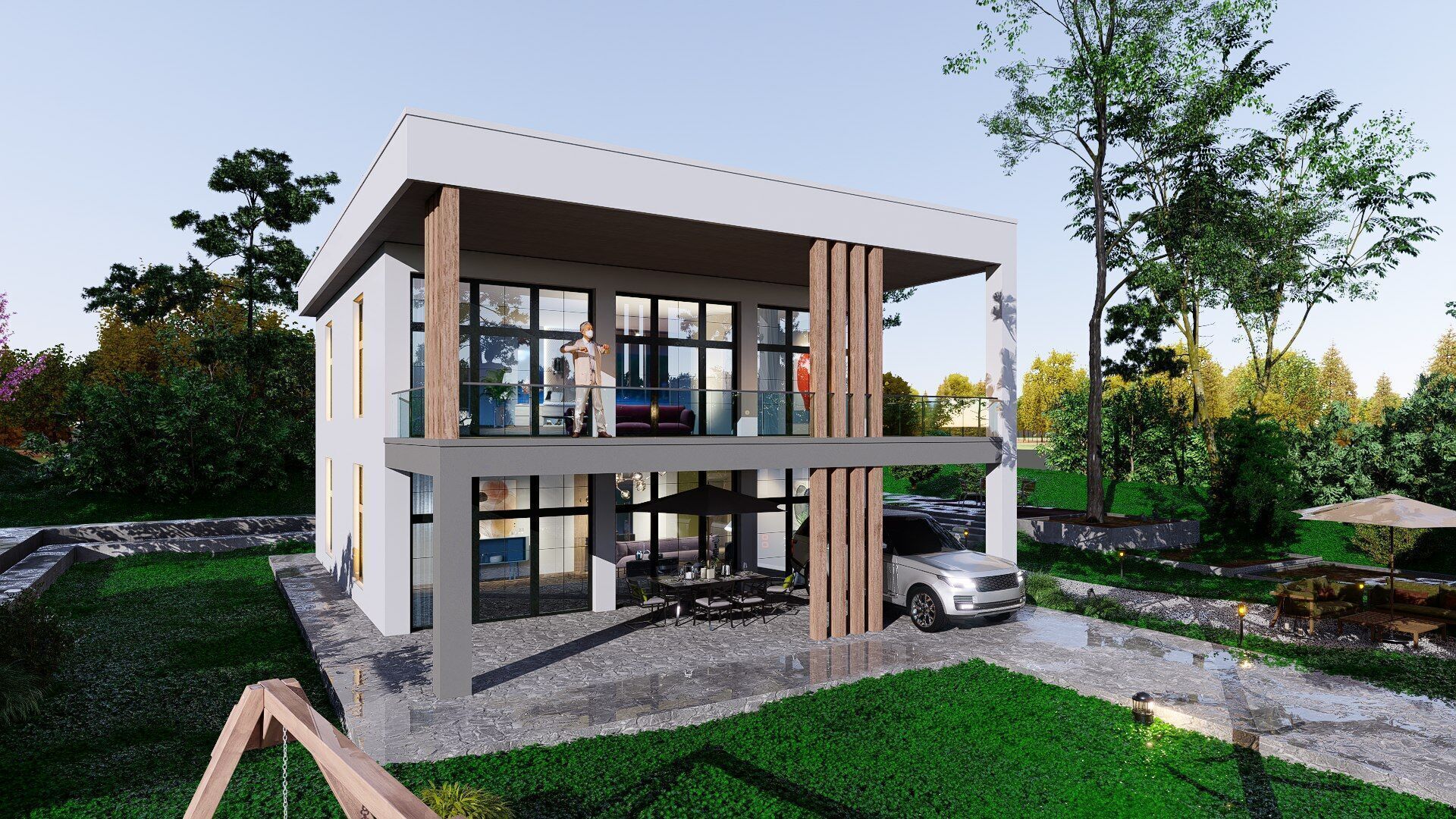 house Low-poly 3D model_3