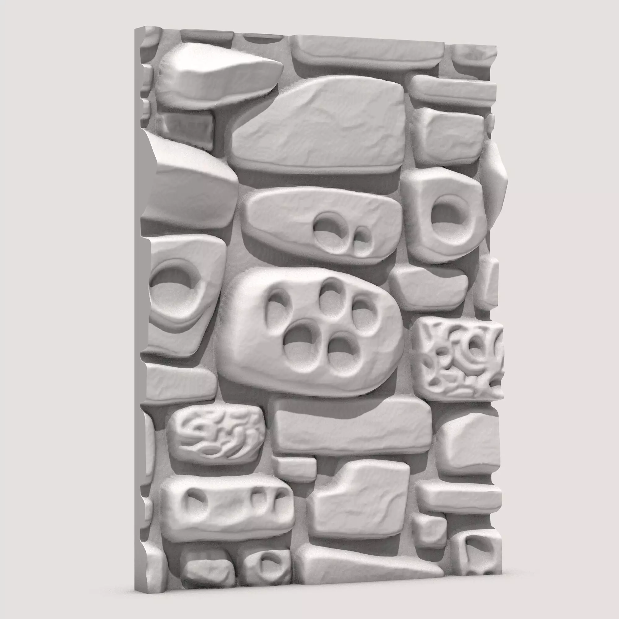 Stone Wall A8 3D model_0