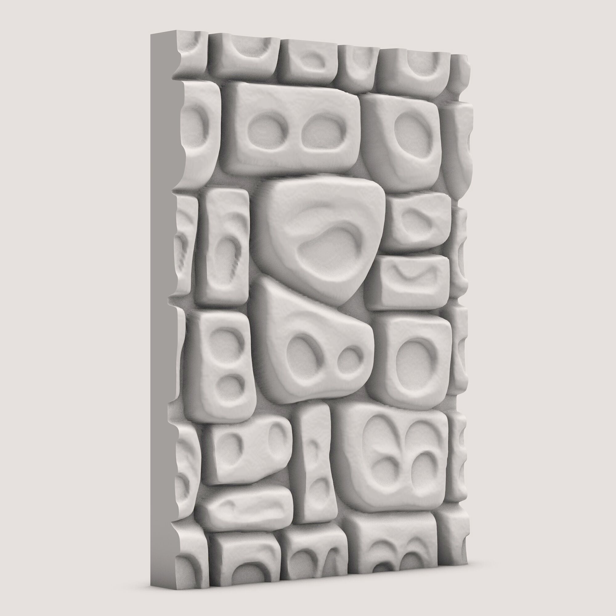 Stone Wall A10 3D model_1