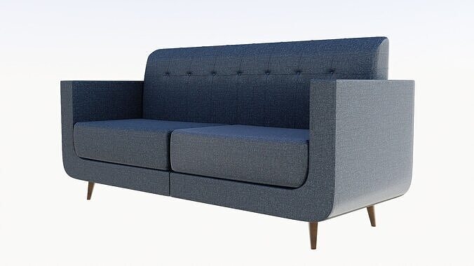 sofa room Low-poly 3D model
