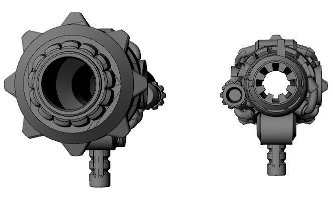 Transformers Megatron concept art Bazooka 3D print model_9