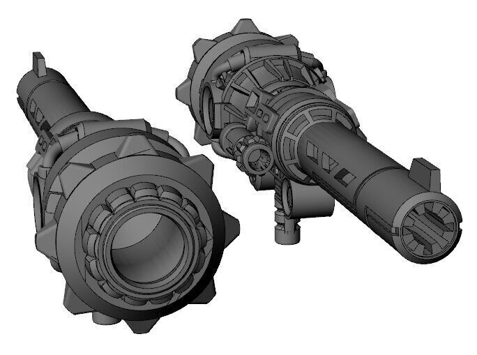 Transformers Megatron concept art Bazooka 3D print model_8