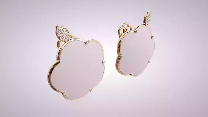 Earrings Van 3D print model