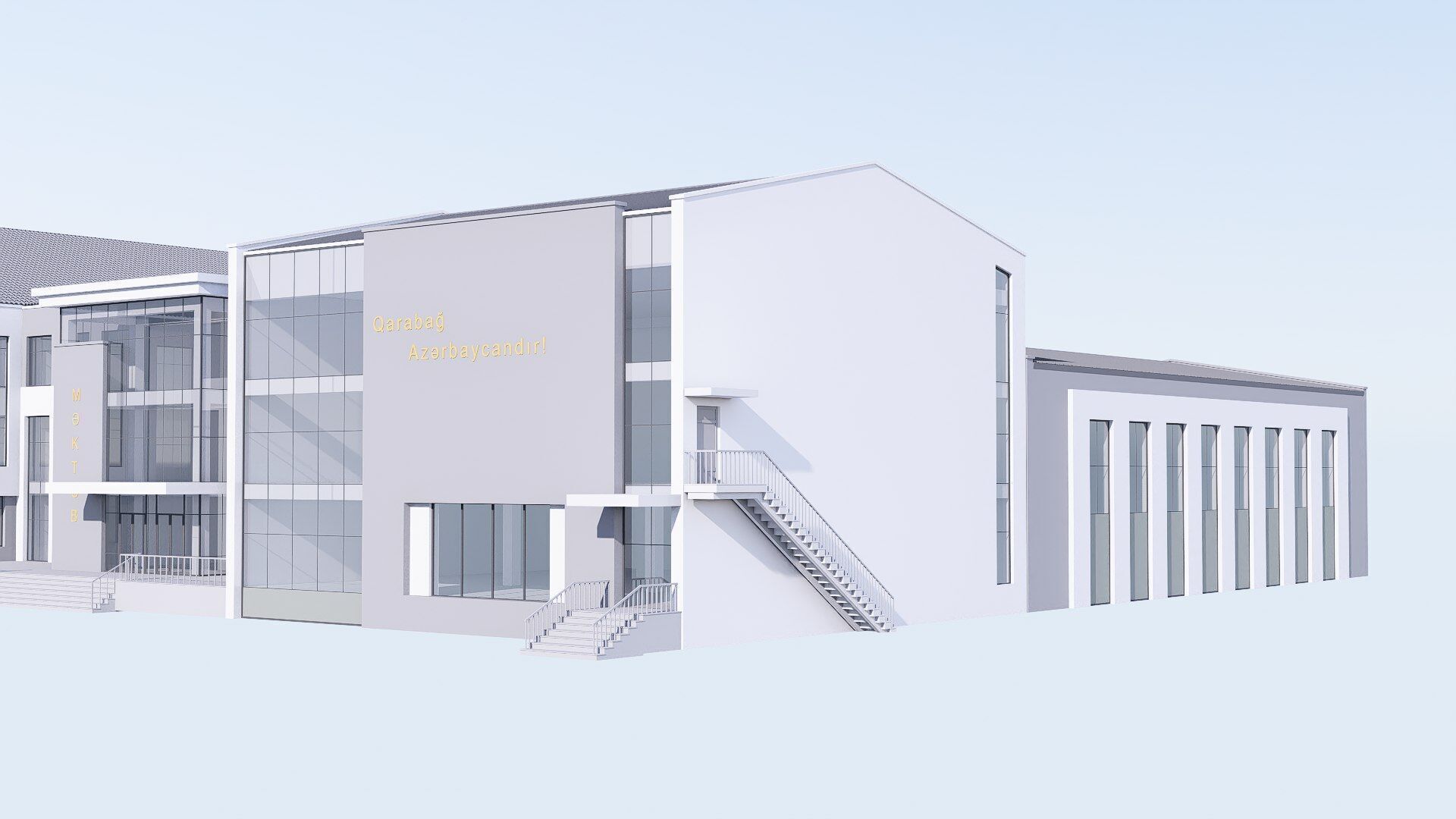 school Low-poly 3D model_13
