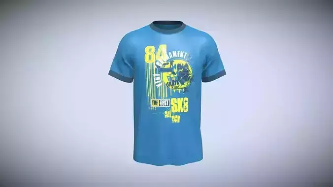 T-Shirt THE BEST In Low Poly