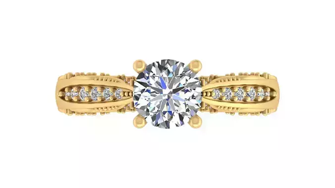 Elegant Blue Sapphire Engagement Ring