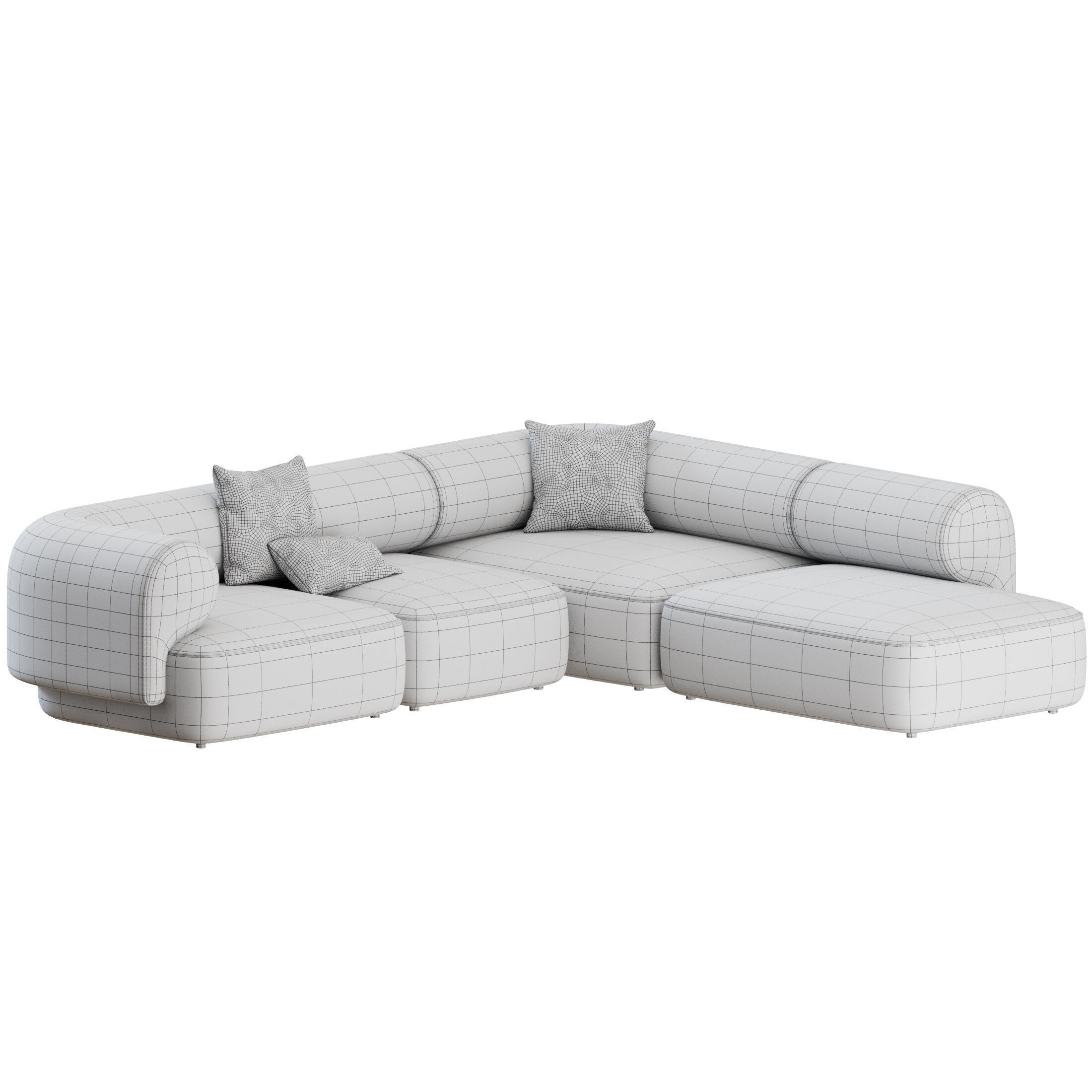 Melody Sofa L Shape by Natuzzi 3D model_7