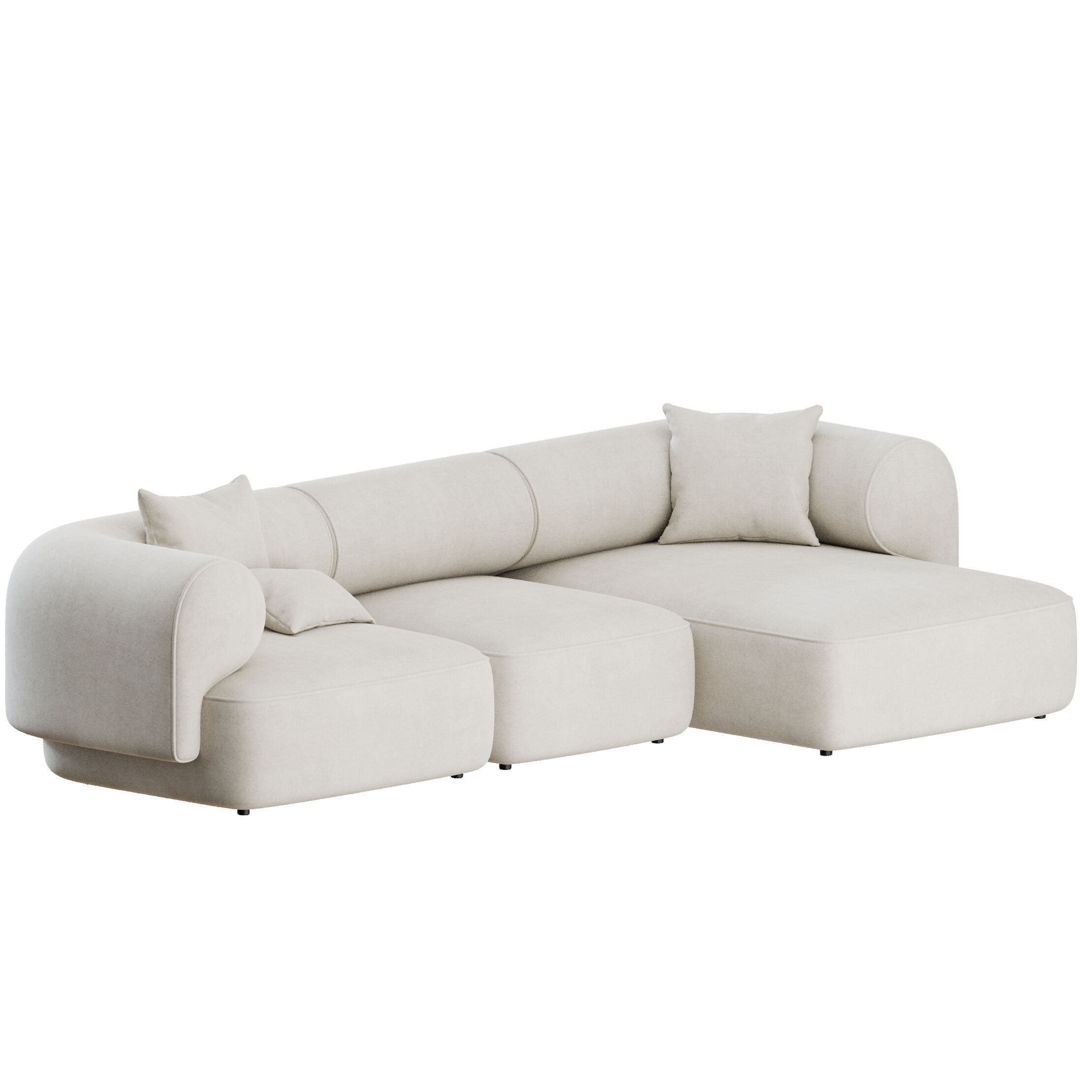 Melody Sofa L Shape by Natuzzi 3D model_1