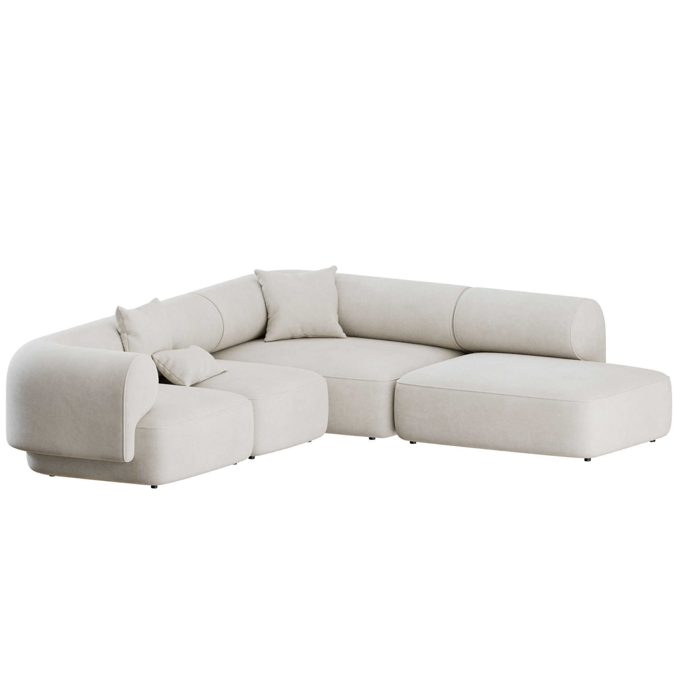 Melody Sofa L Shape by Natuzzi 3D model_10