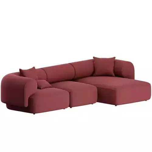 Melody Sofa L Shape by Natuzzi 3D model