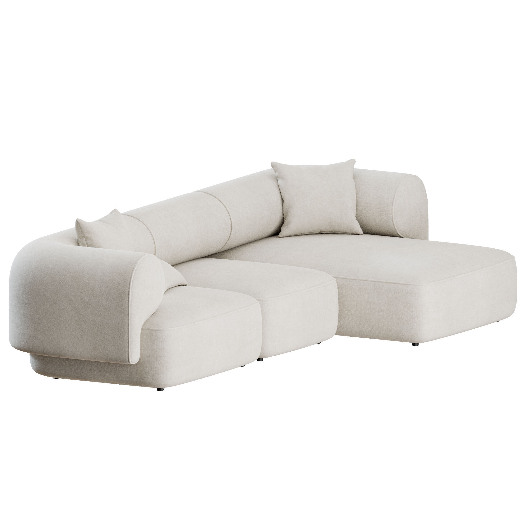 Melody Sofa L Shape by Natuzzi 3D model_12