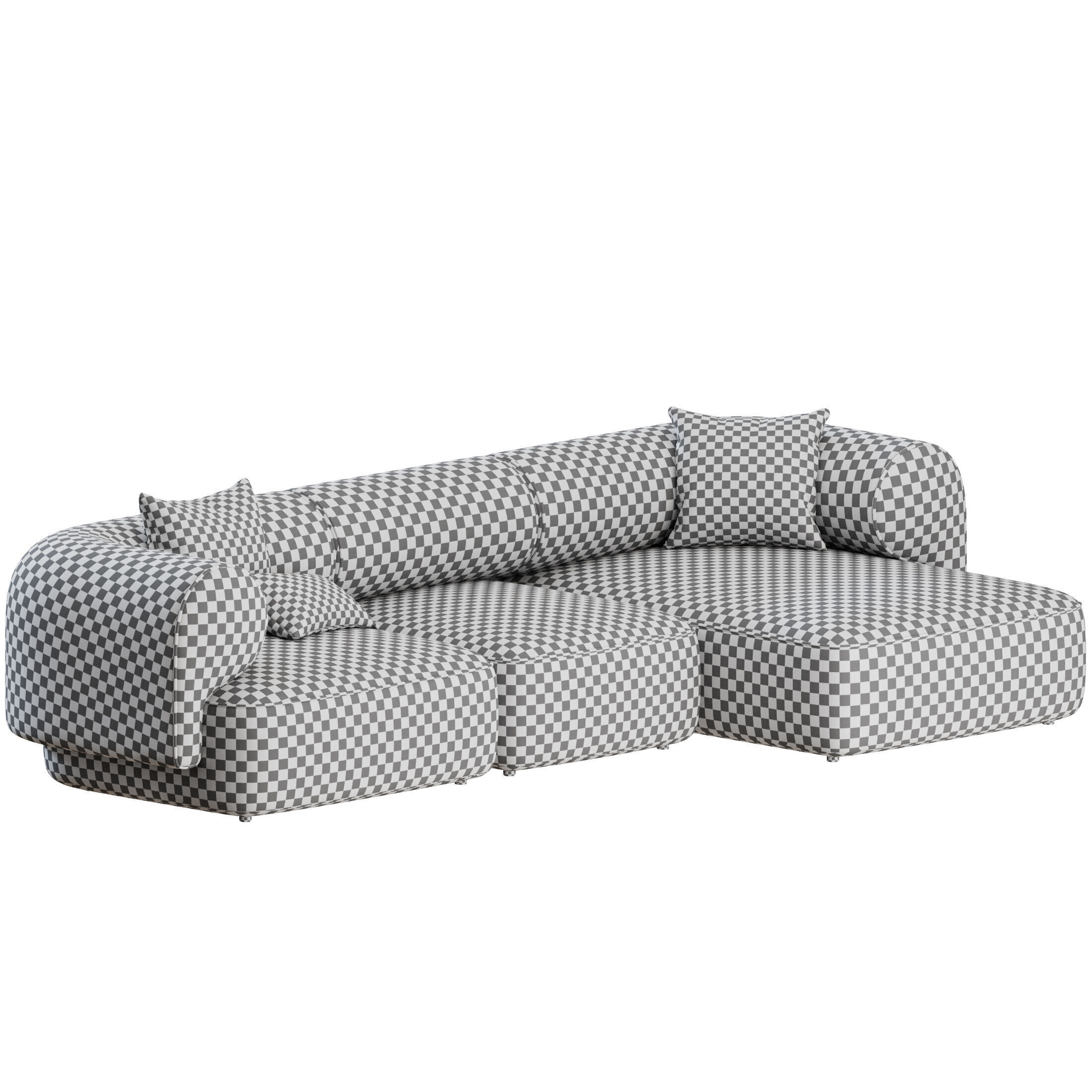 Melody Sofa L Shape by Natuzzi 3D model_2