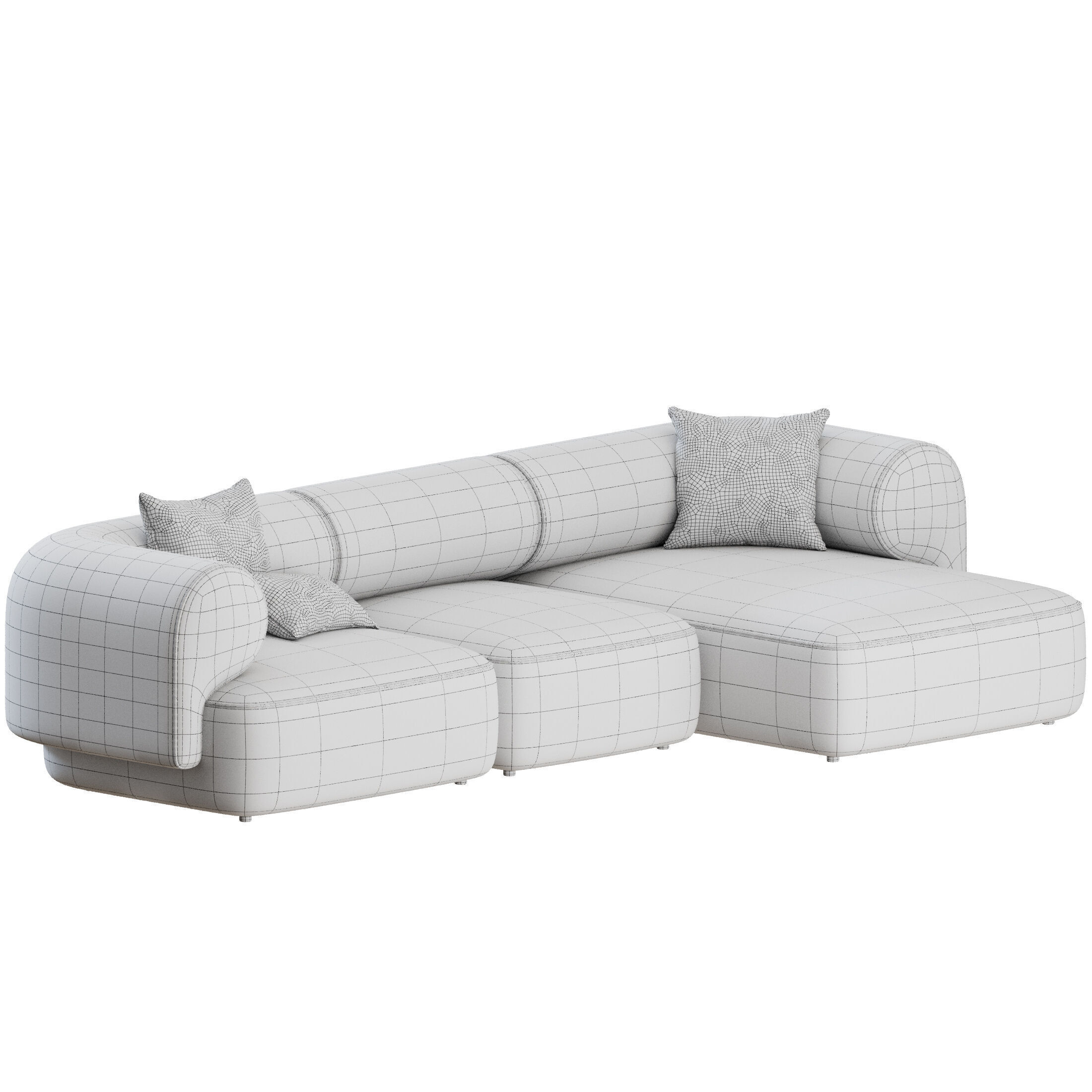 Melody Sofa L Shape by Natuzzi 3D model_3