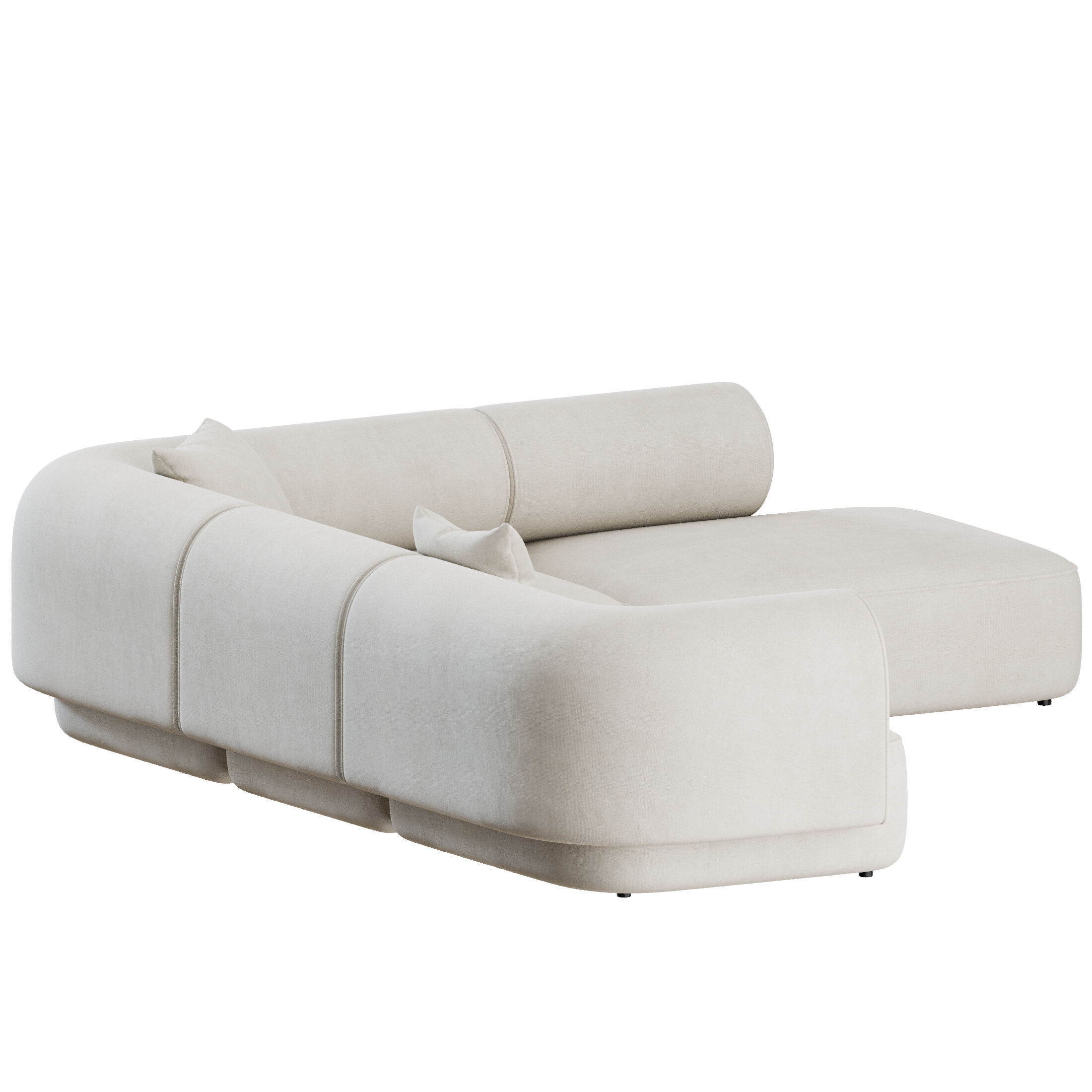 Melody Sofa L Shape by Natuzzi 3D model_11