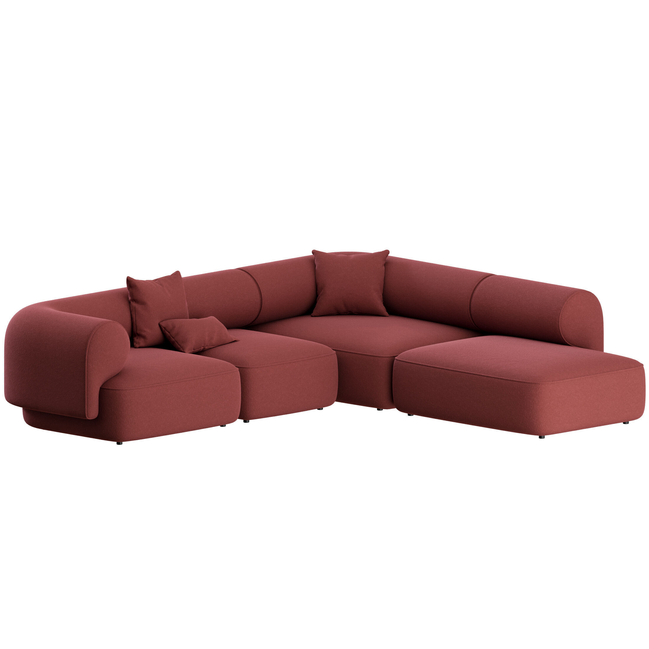 Melody Sofa L Shape by Natuzzi 3D model_5