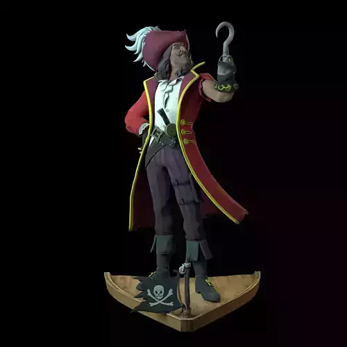 Captain Hook 3D print model