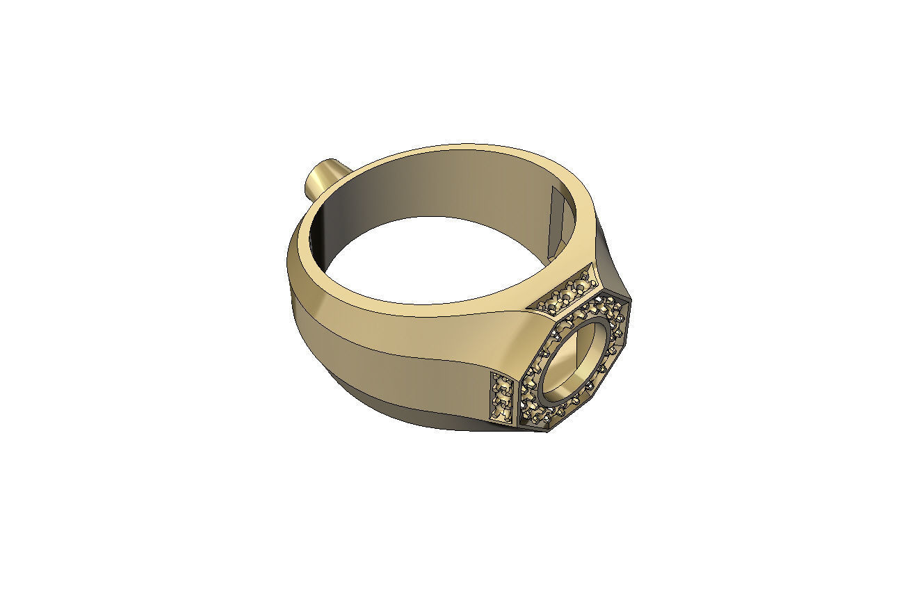 Mens ring 008 3D print model_9