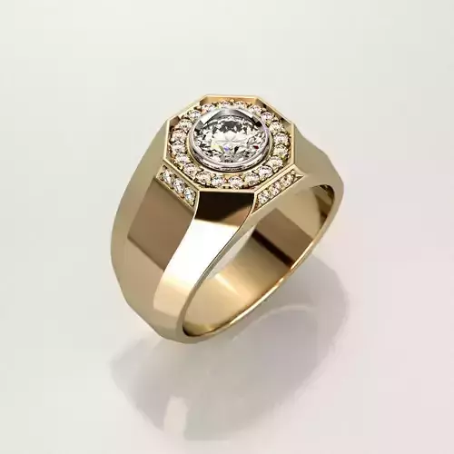 Mens ring 008 3D print model