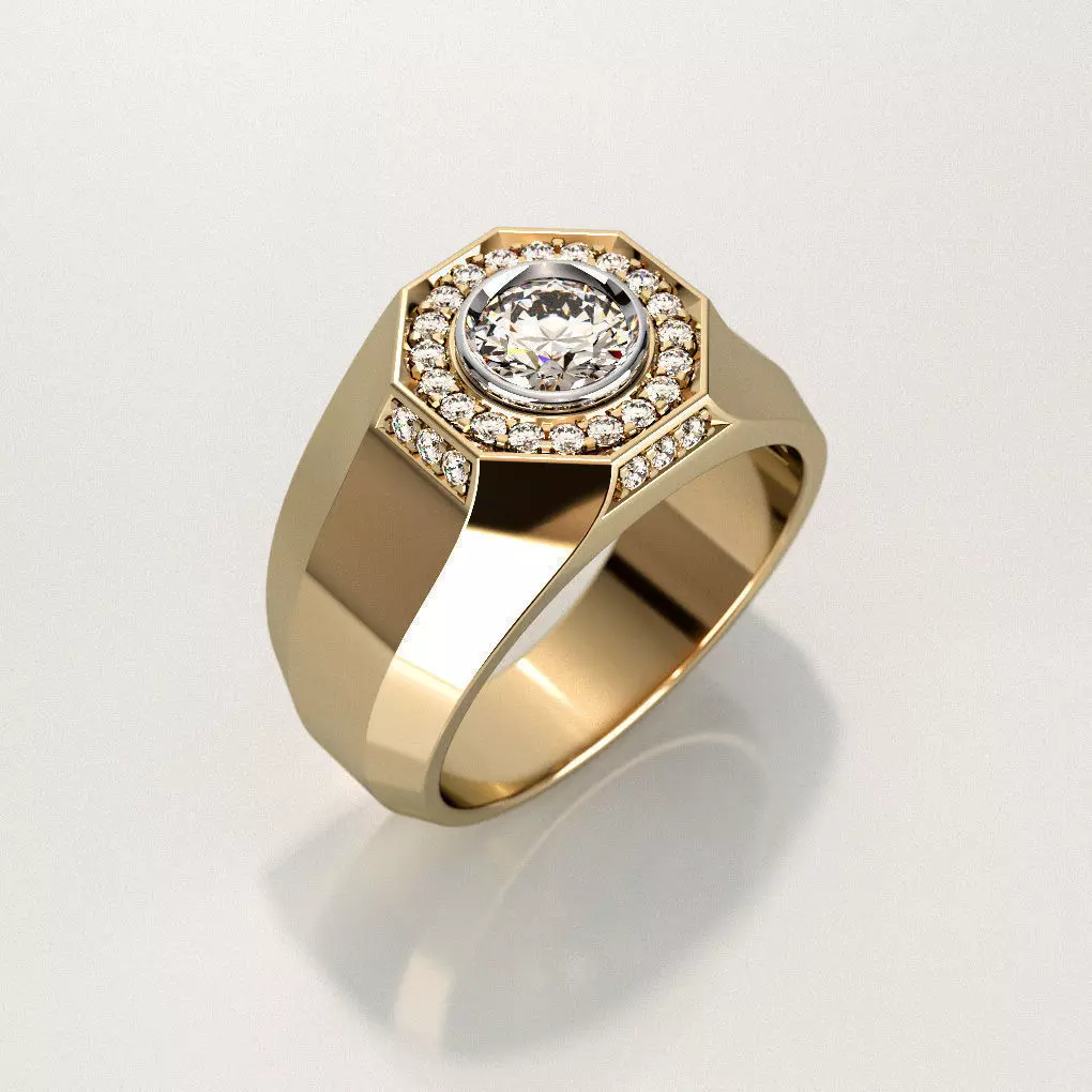 Mens ring 008 3D print model_0