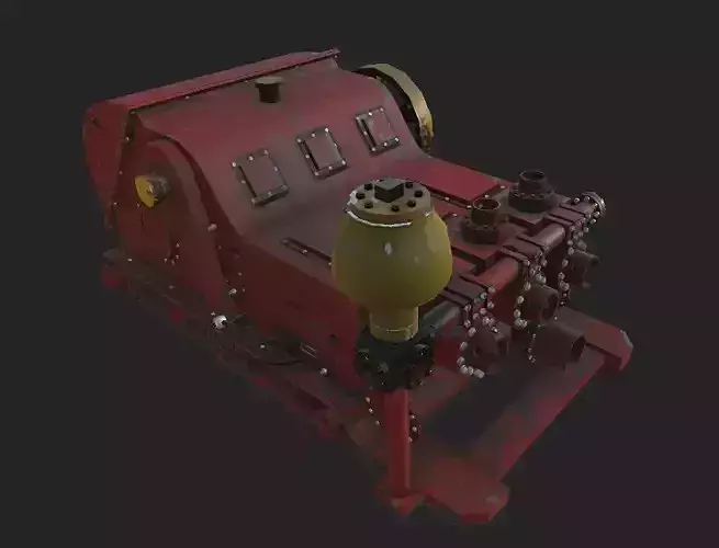 Mud Pump High-Detail Game-Ready for Unreal Engine And Unity