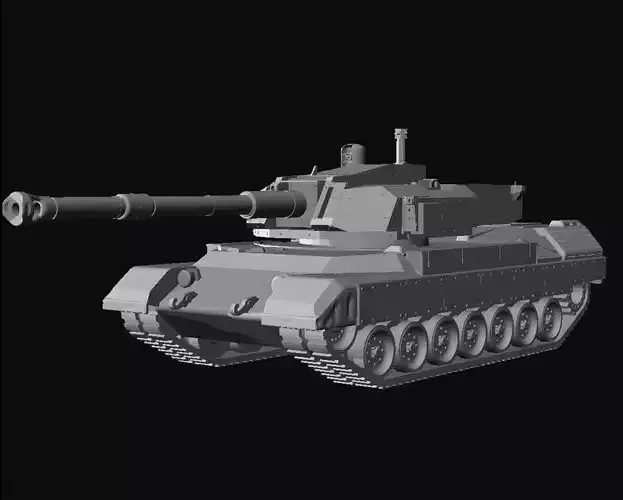 Leopard 1 105 turret 3D print model