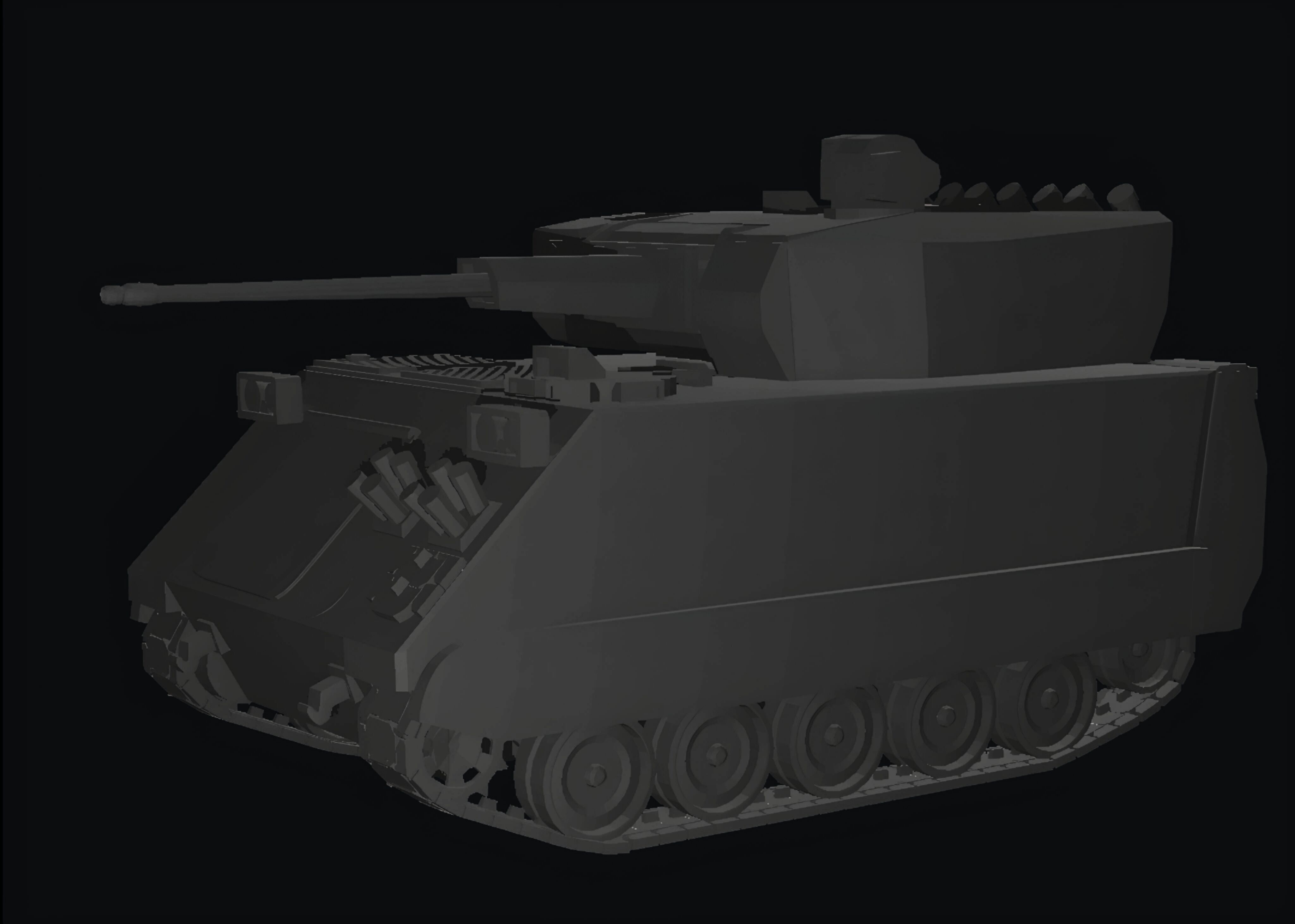 M113 with ut30 mk2 turret 3D print model_1