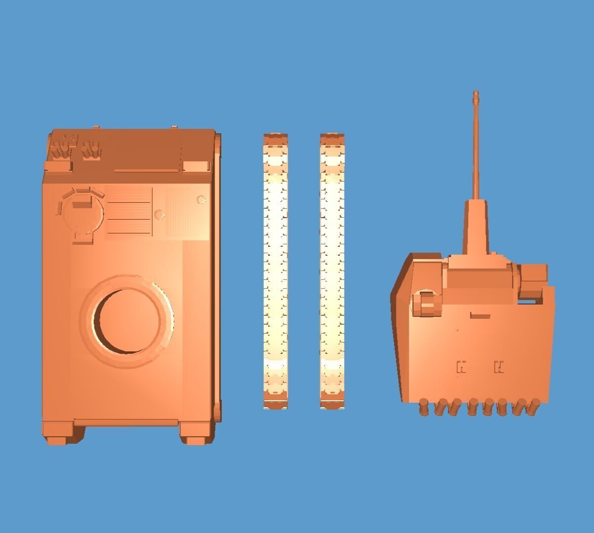 M113 with ut30 mk2 turret 3D print model_4