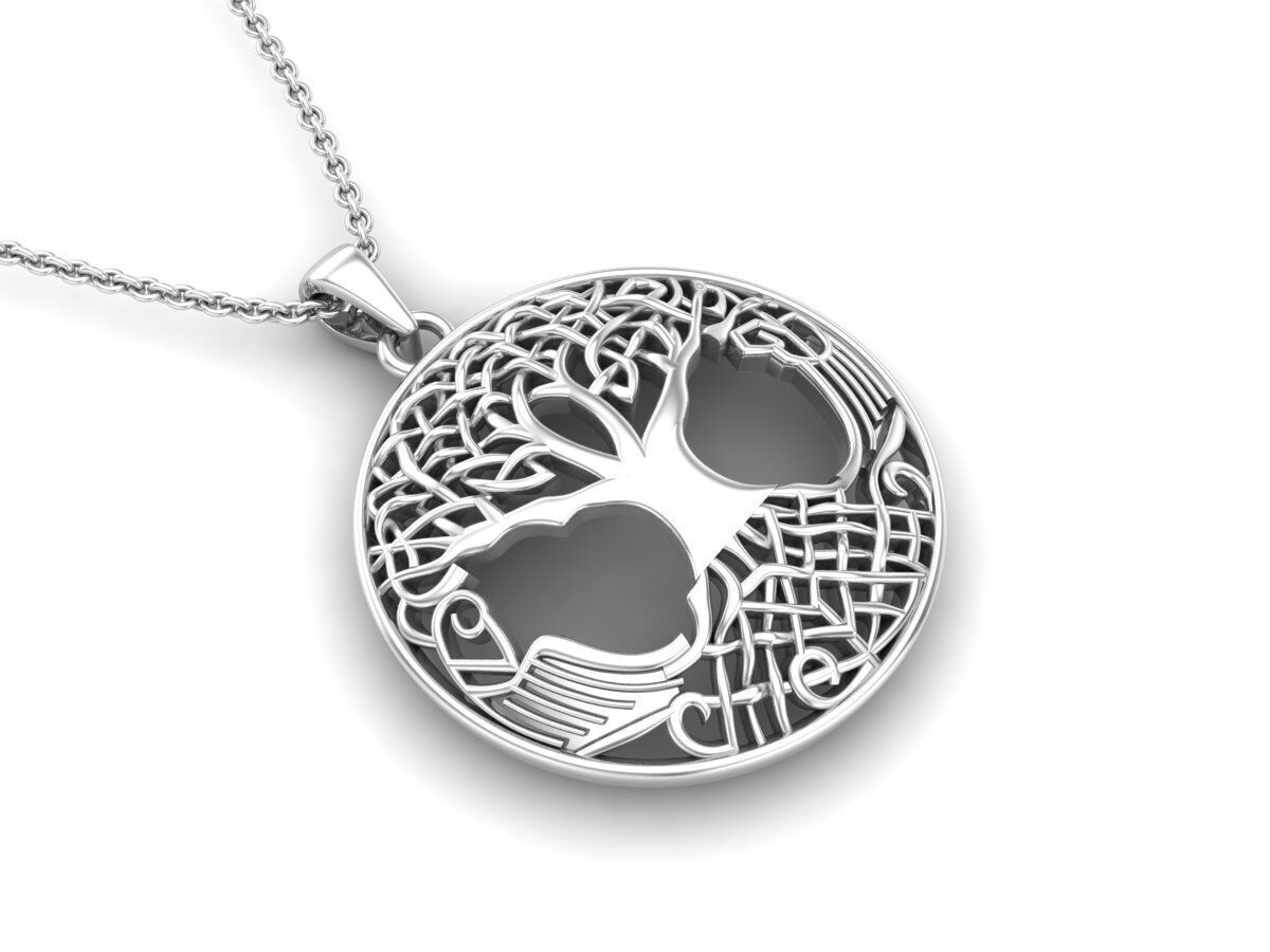 AV 496 Druids Tree of Life Pendant for Strength 3D print model_9