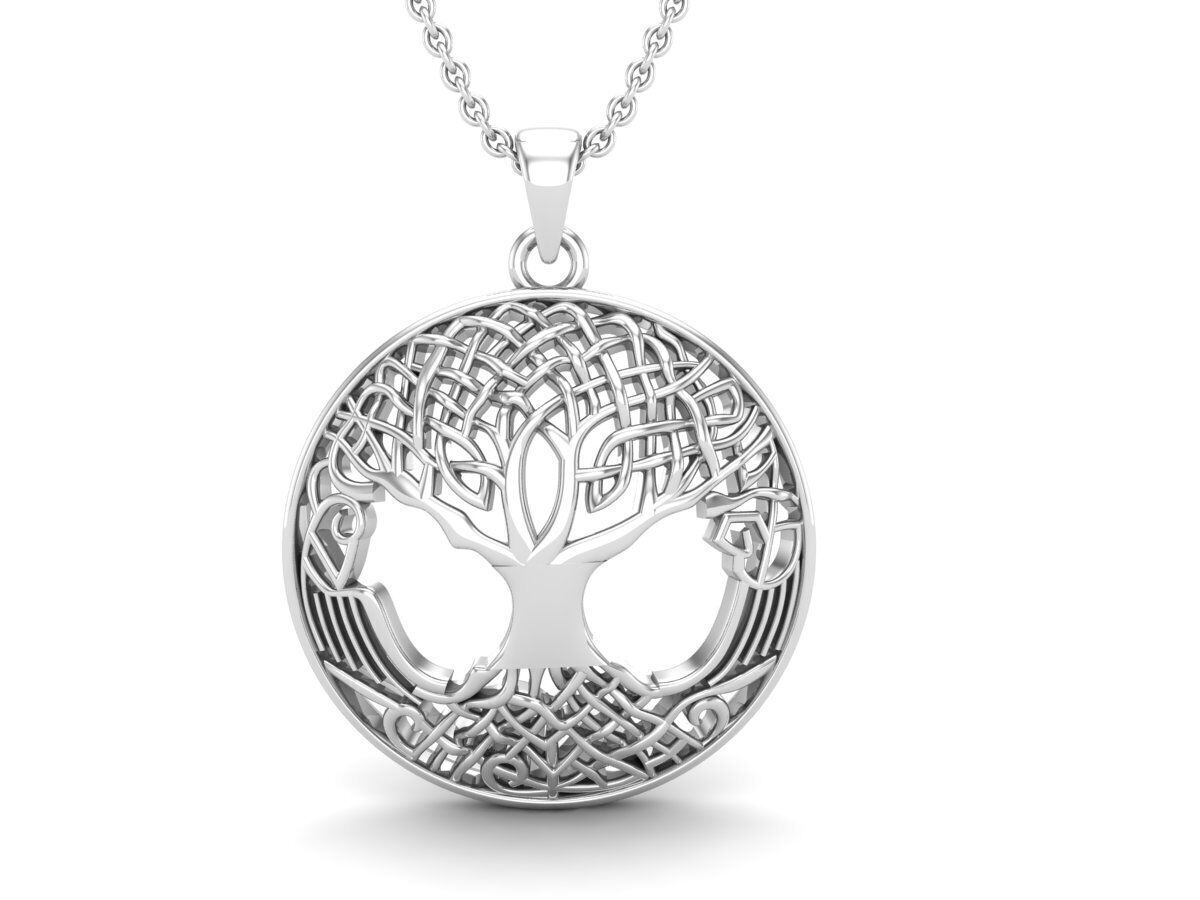 AV 496 Druids Tree of Life Pendant for Strength 3D print model_12