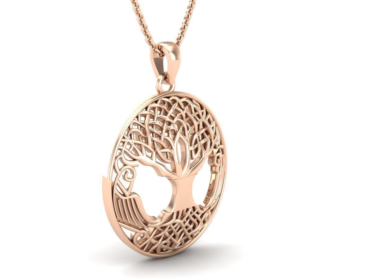AV 496 Druids Tree of Life Pendant for Strength 3D print model_16
