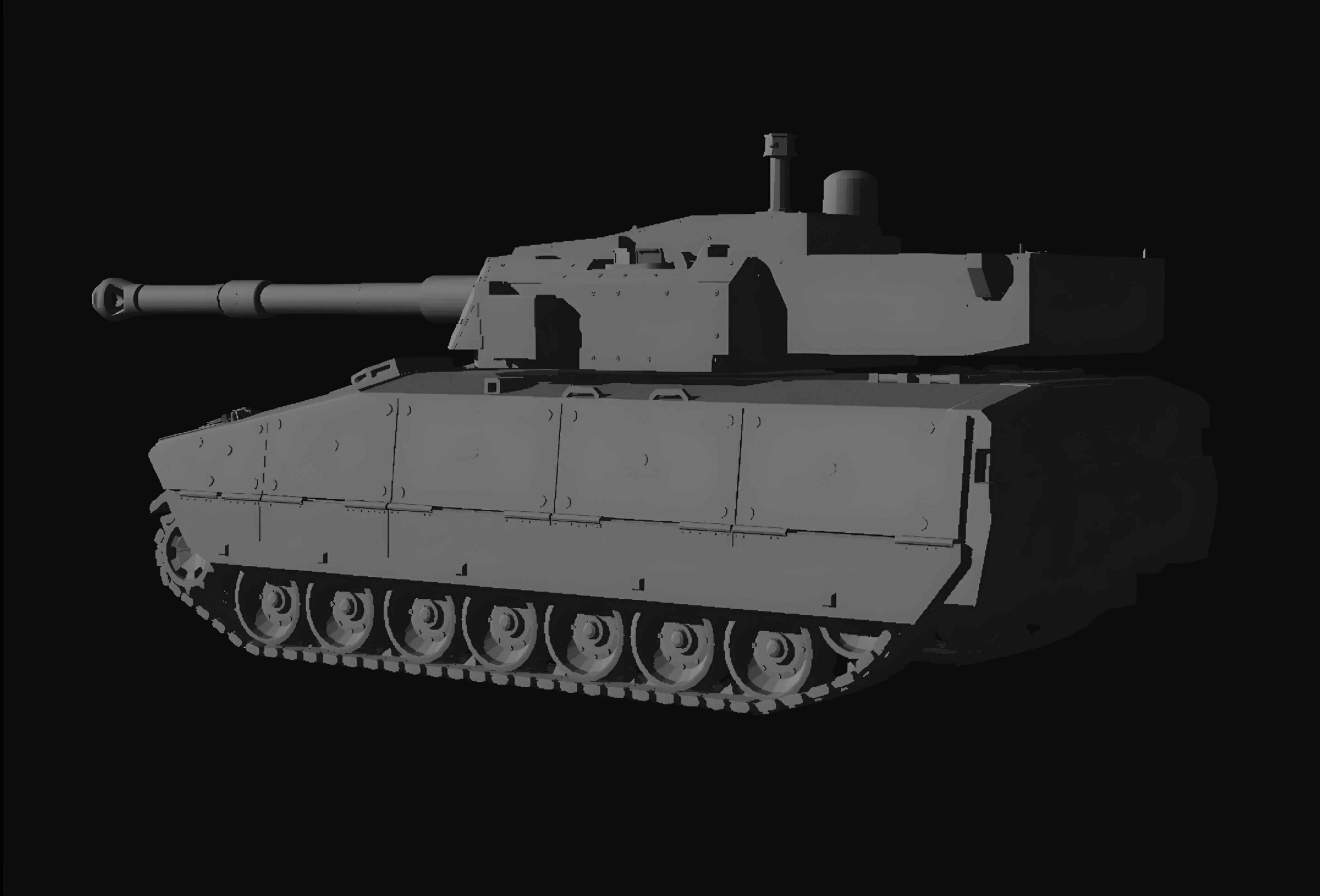 Otokar tulpar medium tank 3D print model_2