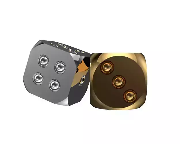 dice cut corners 3D model