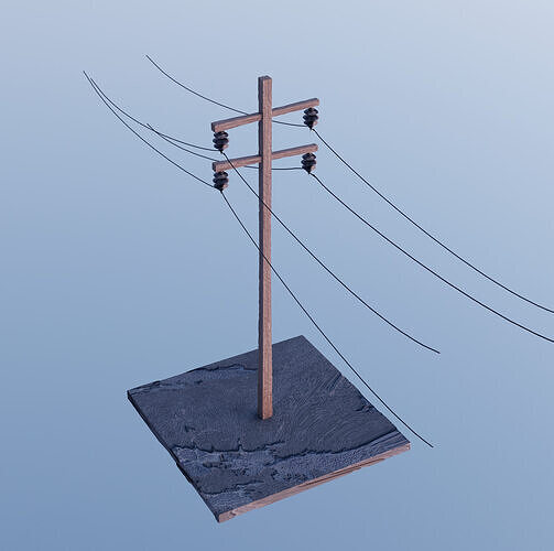 Electric Pole Free 3D model