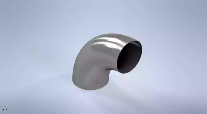 14 inches NPS BW 90 Degrees LR Elbows ASME-ANSI 3D print model