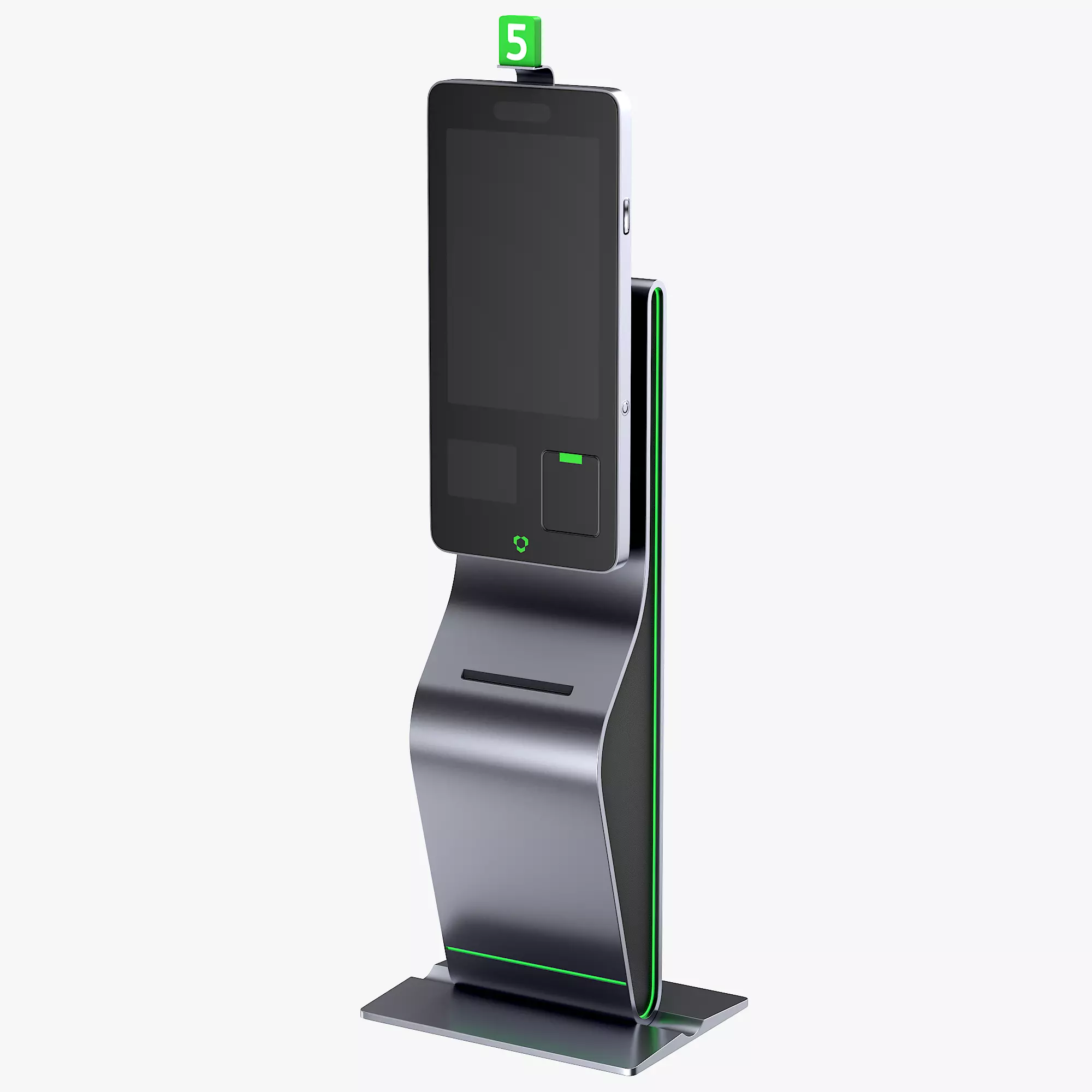 Electronic Kiosk 3D model_0