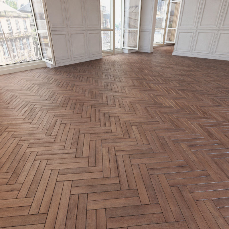 Herringbone parquet 34 WITHOUT PLUGINS 3D model_2