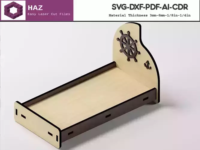 Dollhouse Bed SVG Files 042