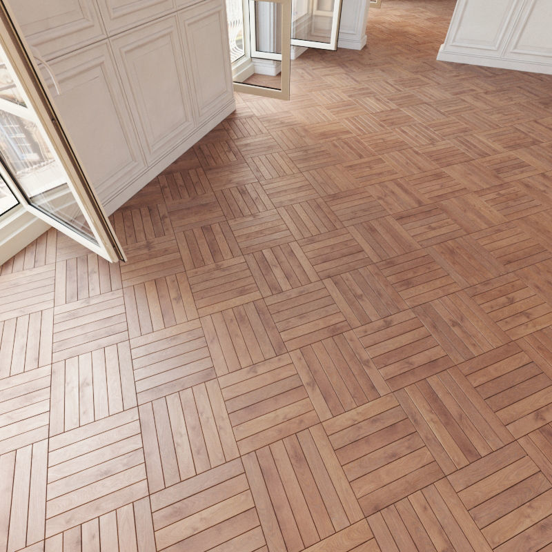 Herringbone parquet 35 WITHOUT PLUGINS 3D model_1