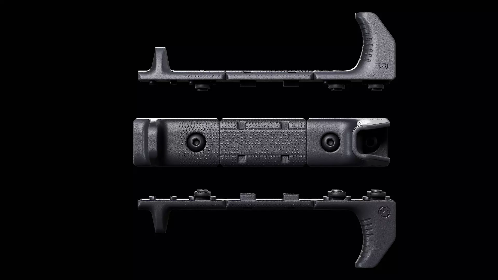 Magpul M-LOK Hand Stop Kit Low-poly 3D model_0