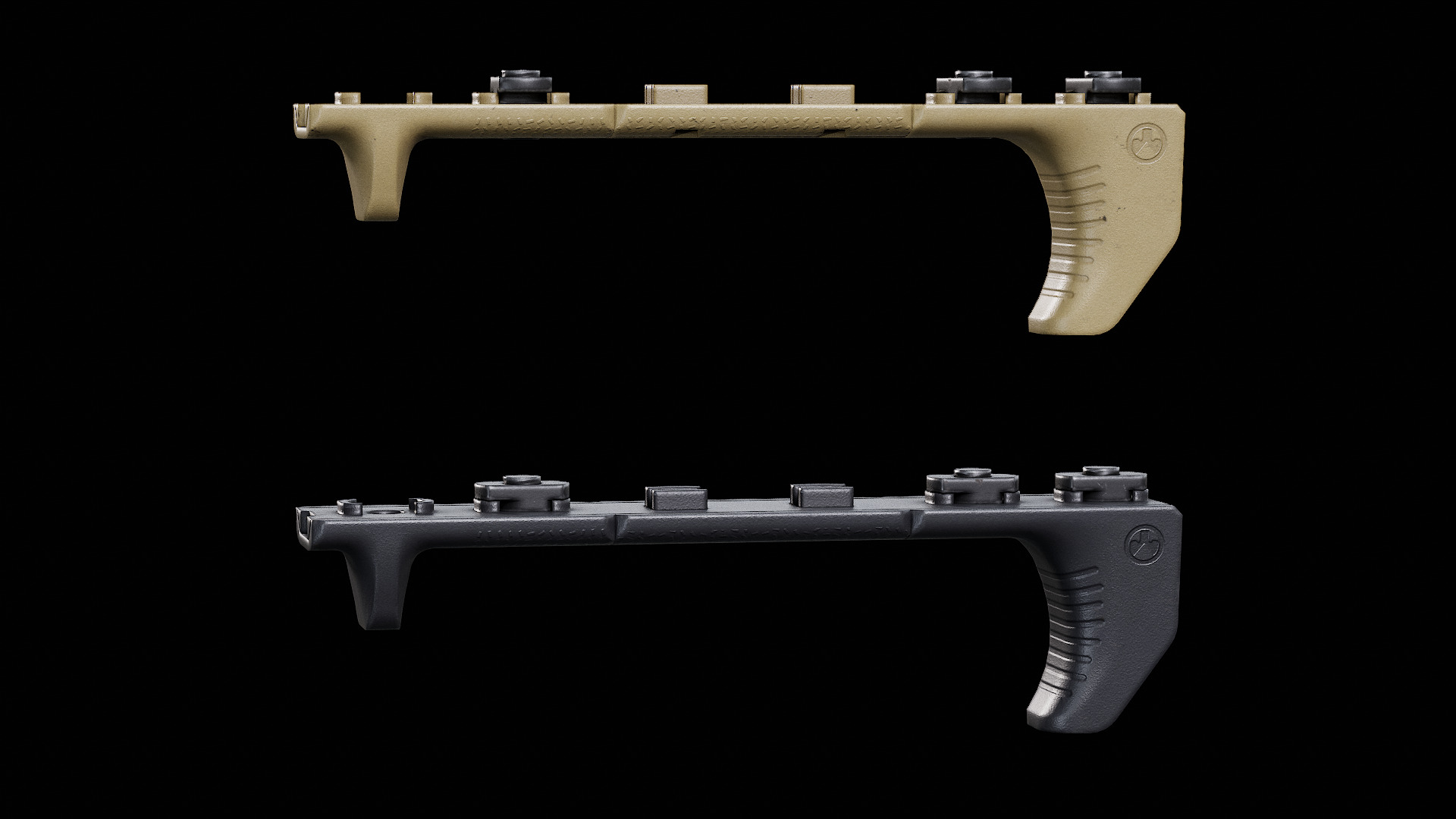 Magpul M-LOK Hand Stop Kit Low-poly 3D model_2