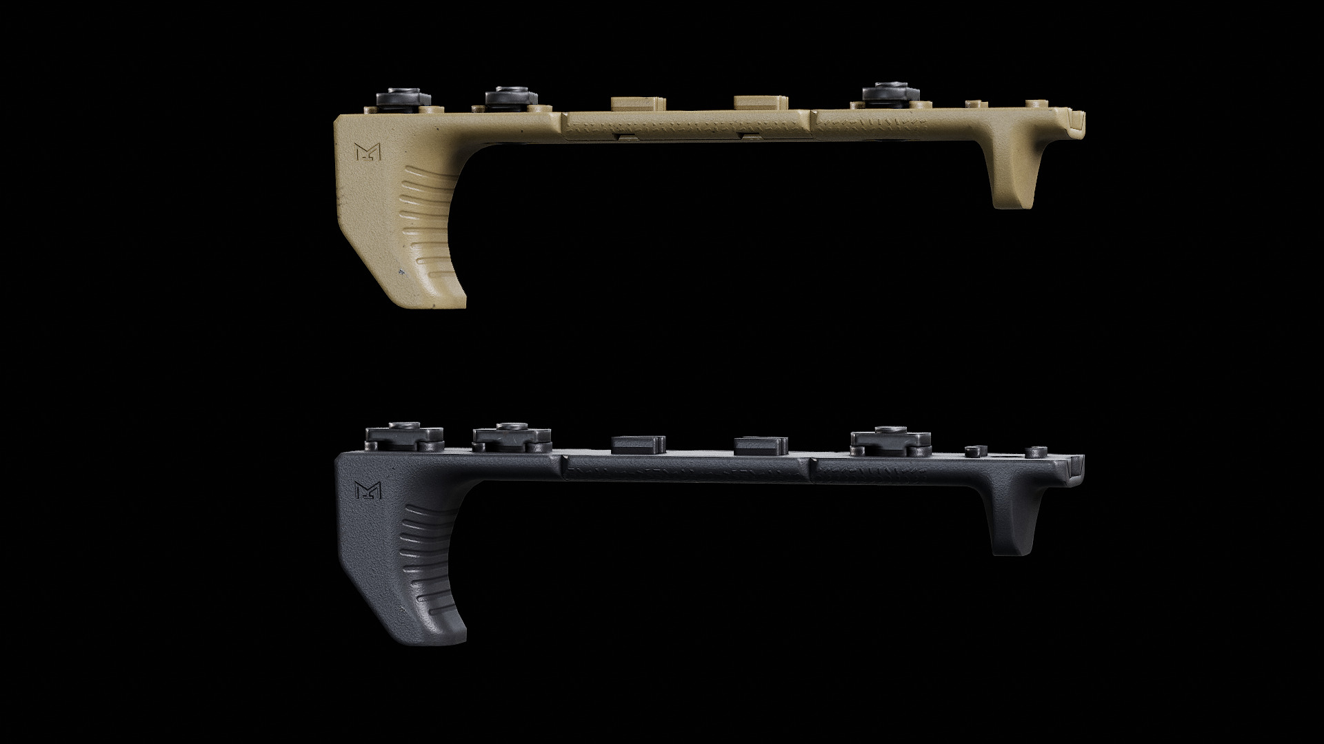 Magpul M-LOK Hand Stop Kit Low-poly 3D model_3