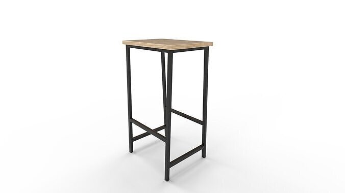Bar Stool 3D model 6