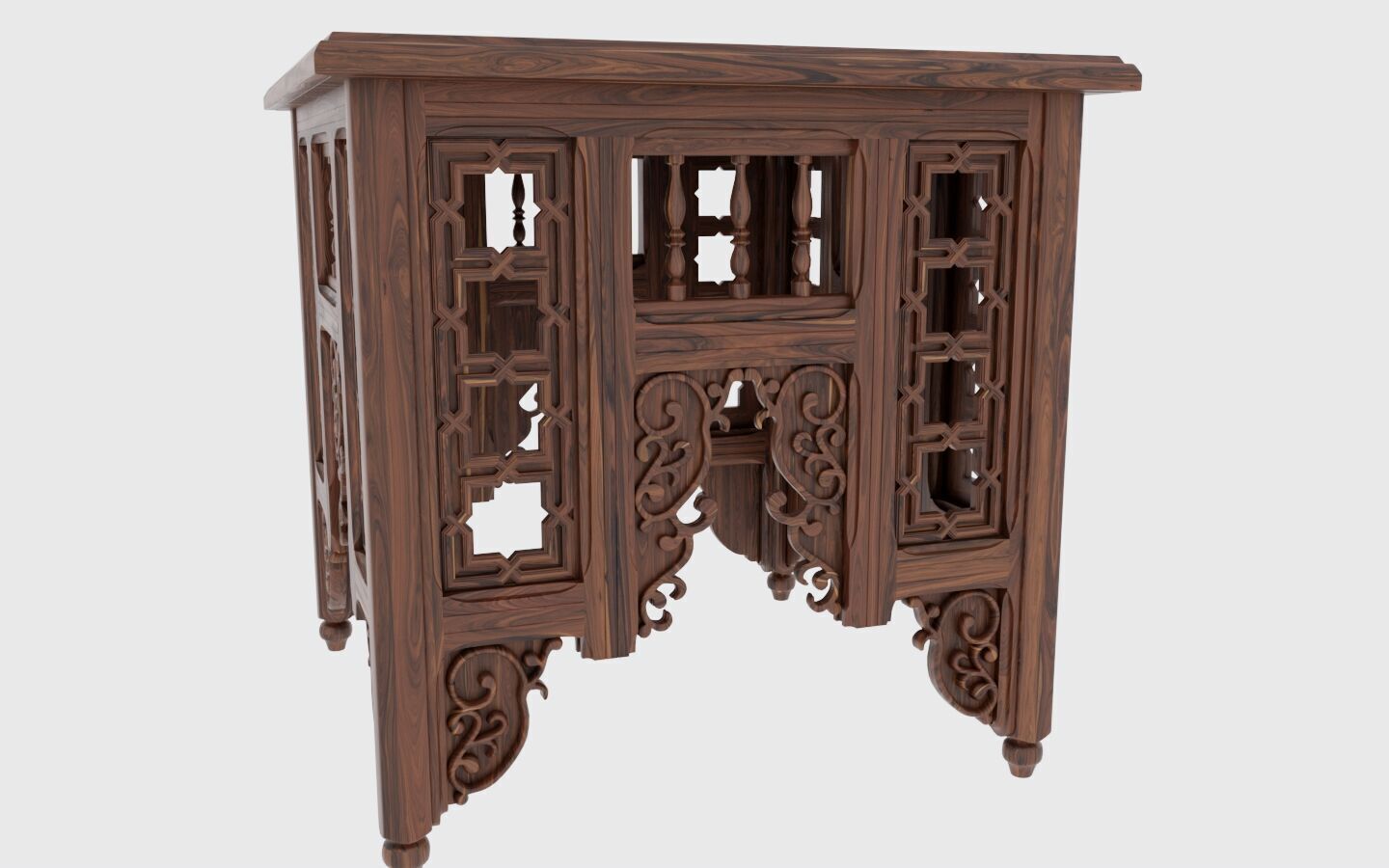 Arabesque table  3D model_4