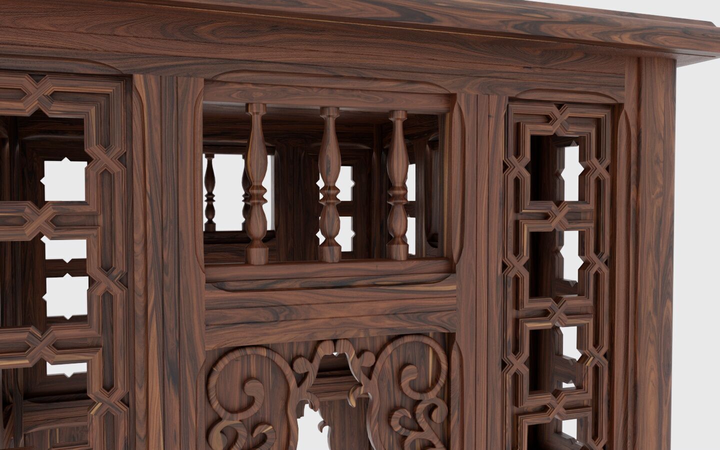 Arabesque table  3D model_3